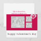 Valentijnsdag Photo Briefkaart (Voorkant / Achterkant)
