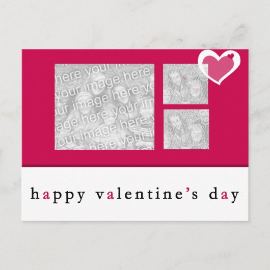 Valentijnsdag Photo Briefkaart (Voorkant)
