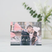 Valentijnsdag Photo Briefkaart | Pink Love (Staand voorkant)