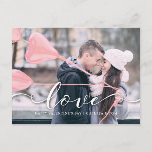 Valentijnsdag Photo Briefkaart Pink Love