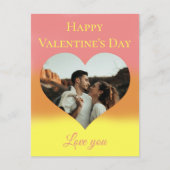 Valentijnsdag Photo Heart Briefkaart (Voorkant)
