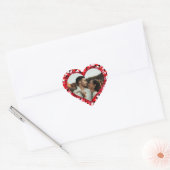 Valentijnsdag Photo Heart Hart Sticker (Envelop)