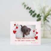 Valentijnsdag Photo Template Pet Dog Cat Briefkaart (Staand voorkant)