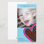 VALENTIJNSDAG PHOTOCARD:: funky harten 10P Feestdagenkaart (Voorkant / Achterkant)