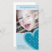 VALENTIJNSDAG PHOTOCARD :: funky harten 4P Feestdagenkaart (Voorkant / Achterkant)