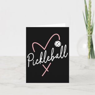 Valentijnsdag Pickleball Hart Grappige Hart Vorm Kaart