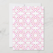 Valentijnsdag Pink Hearts & Arrows Uitnodiging (Achterkant)