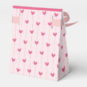 Valentijnsdag Pink Hearts Favoriete Box Bedankdoosjes (Achterkant)