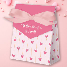 Valentijnsdag Pink Hearts Favoriete Box Bedankdoosjes