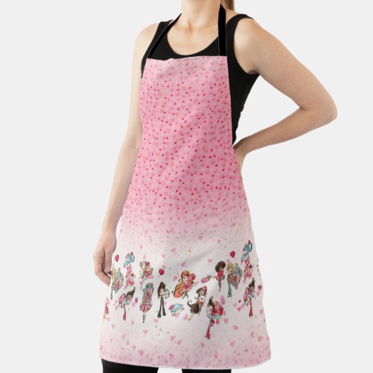 Valentijnsdag Pink Kitchen Craft Apron Schort (Insitu)