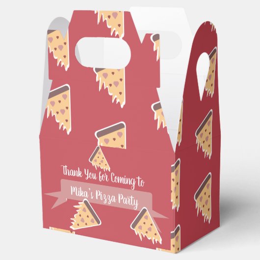Valentijnsdag Pizza Partij Kinder Partij Bedankdoosjes (Geopend)