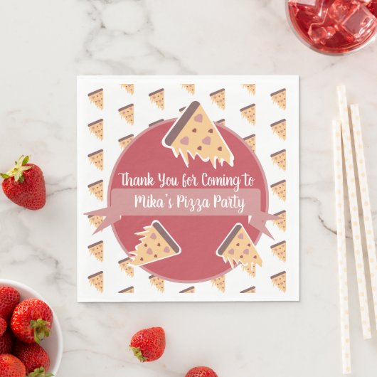 Valentijnsdag Pizza Partij Kinder Partij Servet (Insitu)