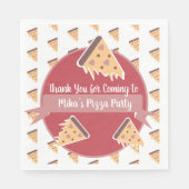 Valentijnsdag Pizza Partij Kinder Partij Servet (Voorkant)