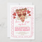 Valentijnsdag Pizza Party Kaart (Voorkant)