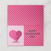 Valentijnsdag Plaatskaartje (Buitenkant ongevouwen)