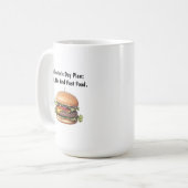 Valentijnsdag Plan, jij, ik en Fast Food Funny Koffiemok (Voorkant links)