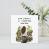 Valentijnsdag Plant Moeder Feestdagenkaart (Staand voorkant)