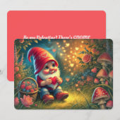 Valentijnsdag Plat Kerstkaart (Voorkant / Achterkant)