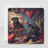 Valentijnsdag platte Kaart (Voorkant)