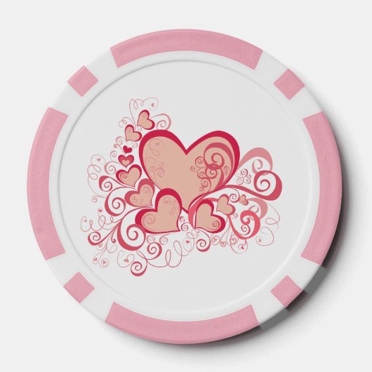 Valentijnsdag Poker Chips (Achterkant)