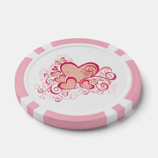 Valentijnsdag Poker Chips (Enkel)