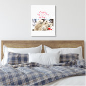 Valentijnsdag Polar Beer van de Verrekte Canvas Dr Afdruk (Insitu (Slaapkamer))