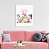 Valentijnsdag Polar Beer van de Verrekte Canvas Dr Afdruk (Insitu (Woonkamer))