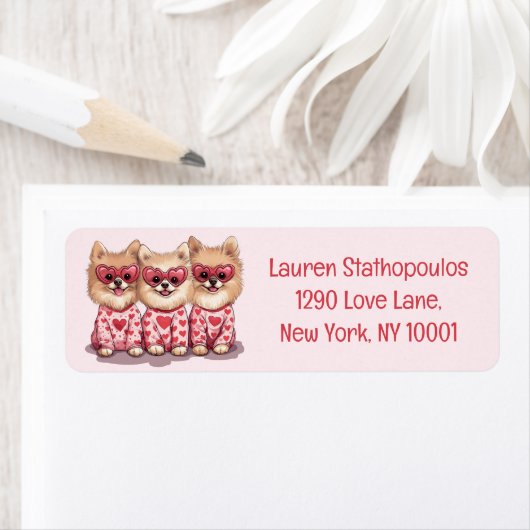 Valentijnsdag Pommeren Etiket (Insitu)