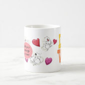 Valentijnsdag Pommeren Hondenras Love Heart Koffiemok (Center)