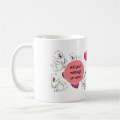 Valentijnsdag Pommeren Hondenras Love Heart Koffiemok (Links)