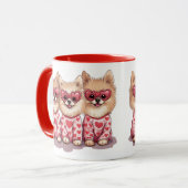 Valentijnsdag Pommeren Mok (Voorkant links)