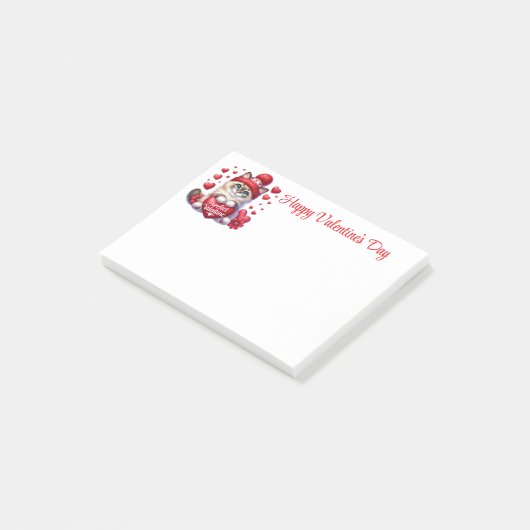 Valentijnsdag post-it® notes (Schuin)