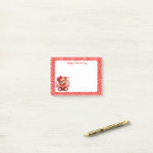 Valentijnsdag post-it® notes (Op bureau)