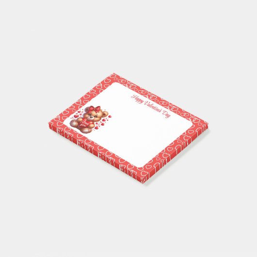 Valentijnsdag post-it® notes (Schuin)