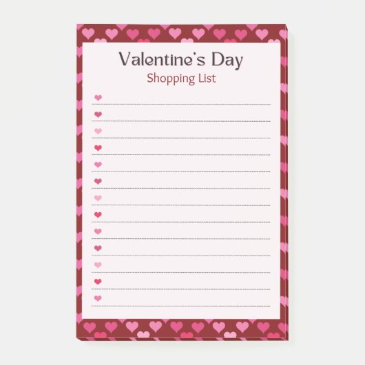 Valentijnsdag Post-it® Notes (Voorkant)
