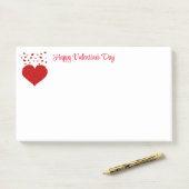 Valentijnsdag post-it® notes (Op bureau)