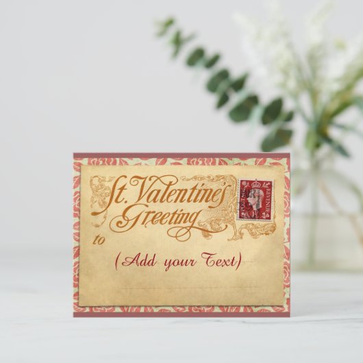 Valentijnsdag Post Kaart (Staand voorkant)