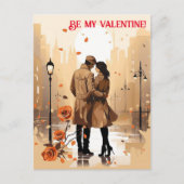 Valentijnsdag. Praat over je liefde! Briefkaart (Voorkant)