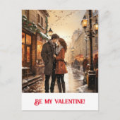 Valentijnsdag. Praat over je liefde! Briefkaart (Voorkant)