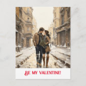 Valentijnsdag. Praat over je liefde! Briefkaart (Voorkant)