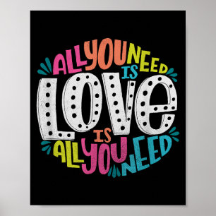 Valentijnsdag Product - Alles wat je nodig hebt is Poster