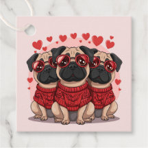 Valentijnsdag Pug Dogs