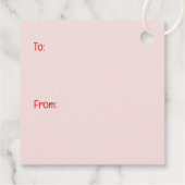 Valentijnsdag Pug Dogs Bedankjes Labels (Achterkant)