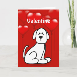 Valentijnsdag Puppy Dog Wuf You Wenskaart Feestdagen Kaart