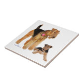 Valentijnsdag Puppy Liefde Tegeltje (Zijkant)