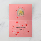 Valentijnsdag Puppy Love Feestdagen Kaart (Binnen)