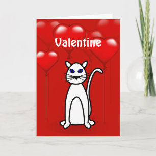 Valentijnsdag Purfect Cat Wenskaart Feestdagen Kaart