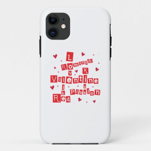 Valentijnsdag Puzzle Case-Mate iPhone Case (Achterkant)