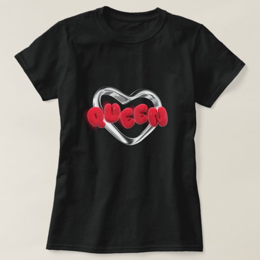 Valentijnsdag Queen Gift T-shirt (Design voorkant)