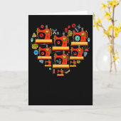 Valentijnsdag Quilten Naaien Naaister Vrouwen Outf Kaart (Gele Bloem)